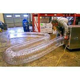 TheSafetyHouse Clear Flexible Ducting 12" x 25' ft