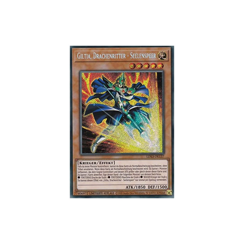 TCG LDS3-DE137 - Giltia, Dragon Knight - Soul Spear -