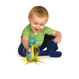 TOMY Toomies Stomp and Roar Dinosaur, Baby Musical Toy with Colours & Sounds, Baby Interactive Toy Suitable for Babies Boys and Girls from 6 Months +