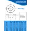 mmbshop M6 (6mm) Stainless Steel Washers, Form A Thick Flat