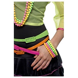 Smiffys Neon Beaded Bracelets