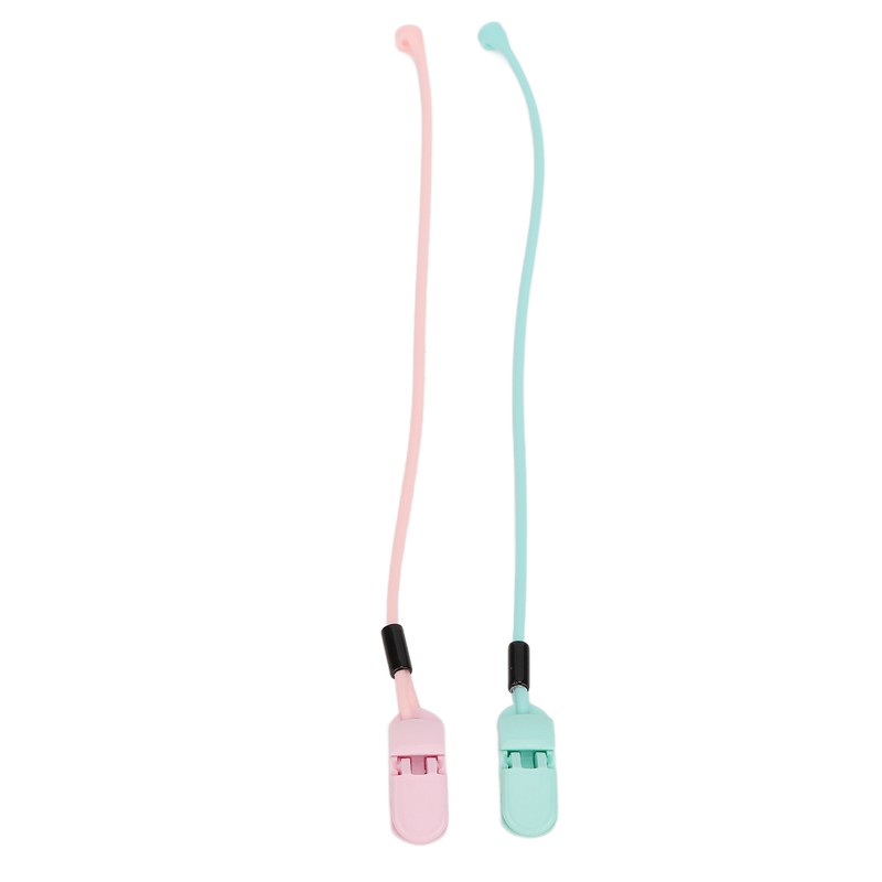 Hearing Aid Clips Pink Green Combination Set Portable Compact Flexible