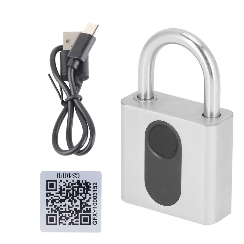 Bluetooth Padlock Intelligent Fingerprint Phone APP Lock Set for Dormitory