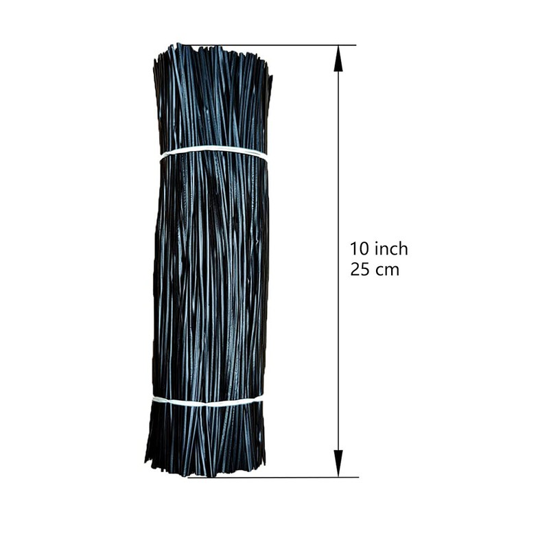 HHTHH 1000 pcs 10 Inch Black Reusable Plastic Twist Ties