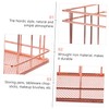 Baluue 2pcs Rose Gold Metal Makeup Brush Holders Elegant Wrought