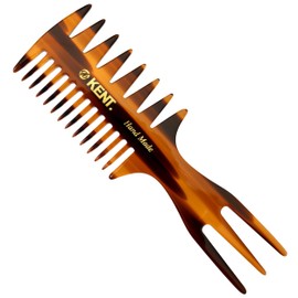 GB KENT Kent British Royal Warrant Luxury Handmade Hair Comb Fishtail Mesh Comb Comb Natural Static Suppression Smooth Portable Compact Coarse Teeth 3Way Styling 57T (Classic Color)