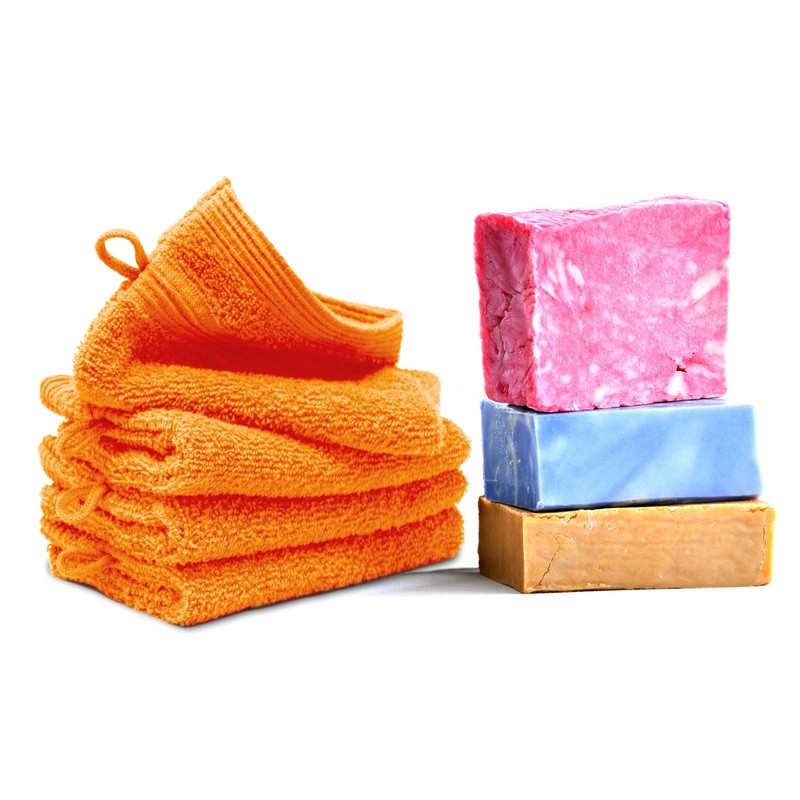 Lashuma Wash Mitts Set of 4 London Wash Cloths 16