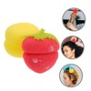VICASKY 12pcs Adorable Sponge Hair Rollers for Curling Strawberry Soft