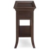 Leick Favorite Finds Tray Edge End Table in Chocolate Cherry