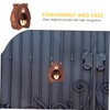 ORFOFE Brass Wood Bear Doorbell Magnetic Chime Entryway Bell Attractive