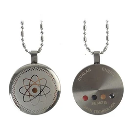 DYFUHO Cosmic Eternal Metatron Cube Shield Defense Necklace,Energy Terahertz Protection Necklace,Silver Color