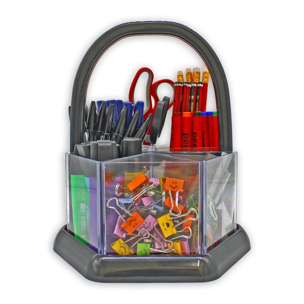 Adventa Desk Tidy, Stationery Organiser, Pen Holder & Craft Storage