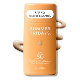 Summer Fridays ShadeDrops Protector solar de leche mineral SPF 50 de amplio espectro