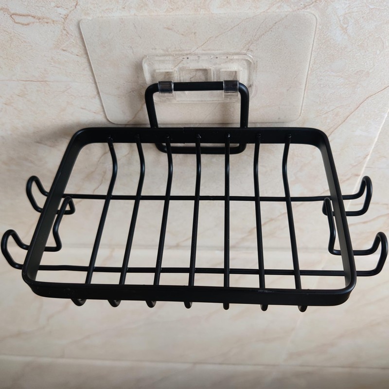 SPELSHINE Stainless Steel Mate Black Soap Dish for Shower, Suction