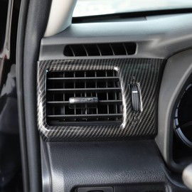 Voodonala for 4runner Center Console Air Conditioner Outlet Vent Trim fit Toyota 4runner SUV 2010-2019(Carbon Fiber Grain)