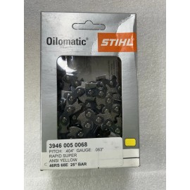 Stihl New - STIHL 25" Chain 3946 005 0068 Genuine OEM  68 Drive links