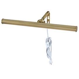 Westinghouse 7501300 14 Inch, 4 Watt Adjustable LED Picture Light with Decorative Hinge, Antique Brass Finish, 3000K