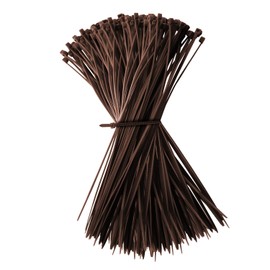WALWAL 8 inch Cable Ties, Easy-Use Cable Management for Home, Office, and Outdoors | Strong Nylon | For Professionals, and Organizers (100 Pcs, Brown)