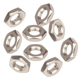 Half Hex Nuts Hexagon Metric Thread Thick Nut (M10 / 10mm, Pack of 10)