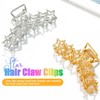 CASDRE Star Hair Claw Clips Metal Medium Hair Clips for