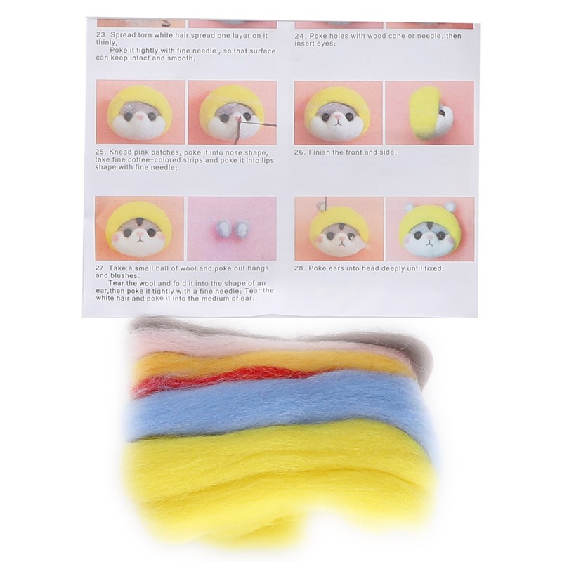 Needle Felting Kit Photo Frame Wool Felting Supplies Animal Plush