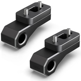 RENO Bronco Rear Tow Hooks, Tow Point Hooks Fits Soft Shackles Towing Recovery Compatible with 2021-2024 Bronco, Replace OEM M-18954-BTHR (Aluminum, Black, Set of 2)