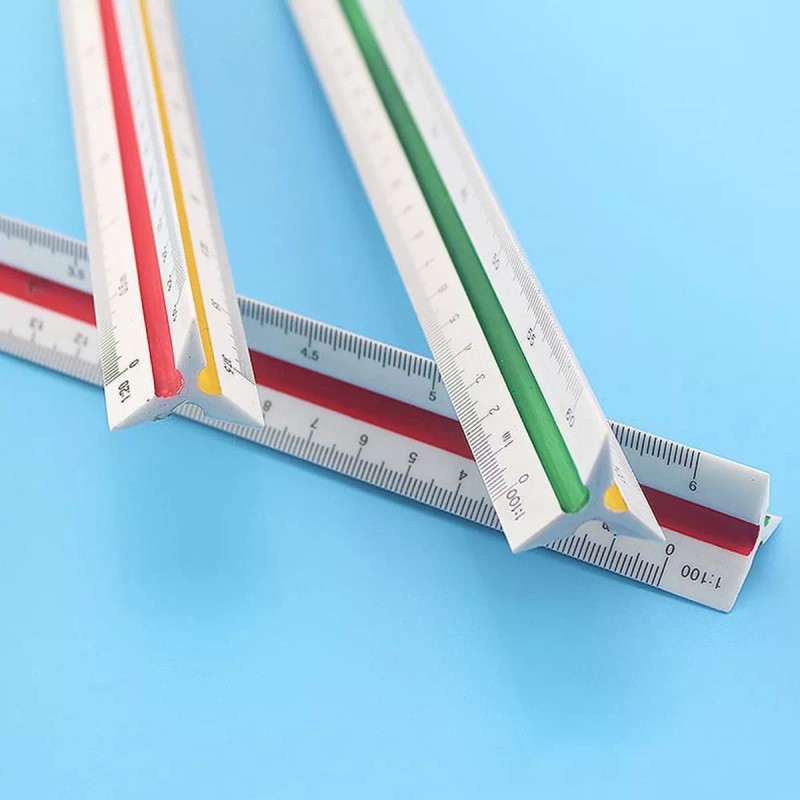 Lecute Escalimetro Regla Escala 30cm Escolar Dibujo Diseño Escuela