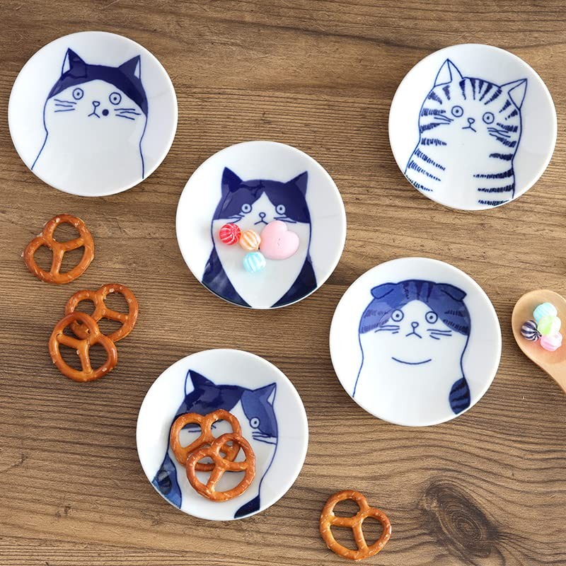 EAST table SHICHITA Cat Bean Plate, 3.1 inches (8 cm),