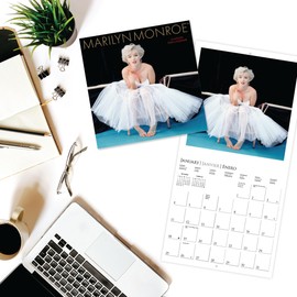 Graphique 2026 Marilyn Monroe Mini Wall Calendar | 7” x 7” | Thick Paper | Home & Office Organizer | Large Monthly Grid | 3 Languages & Marked Holidays | 4 Month Preview Page for 2027