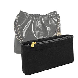 Lckaey Purse Organizer Insert for 22 bag mini rectangle 23S bag insert organizer 2001black-23Smini