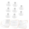 Beavorty 16pcs Nail Art Stamping Tools Transparent Stampers for Manicure
