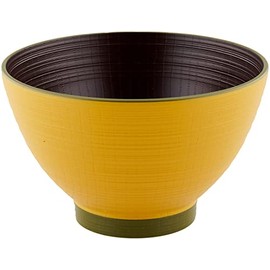 Ishida JAPAMO Soup Bowl, Made in Japan, Yamabuki Tea, 4.7 x 4.7 x 3.0 inches (12 x 12 x 7.5 cm)