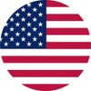 StickerTalk Circular US Flag Vinyl Sticker, 6 inches by 6