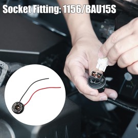 X AUTOHAUX 1156/BAU15S Pigtail Socket Wire Harness Adapter Connector for Car