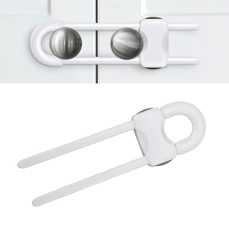 12PCS U Shaped Child Locks Safety Cabinet Childproof Latches for