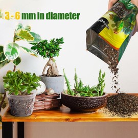 Omitgoter Succulent & Cactus Soil Potting Mix 1qt, Natural Organic Potting Mix for Cactus, Succulent, Palm, and Citrus Grown in Containers Indoors and Outdoors