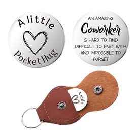 Guqqeuc Colleague Coworker Leaving Gifts for Women Men Colleague Pocket Hug Gift for Colleagues Coworker Thank You Gifts for Colleagues Coworkers Appreciation Gift for Co Worker Pocket Hug Keychain