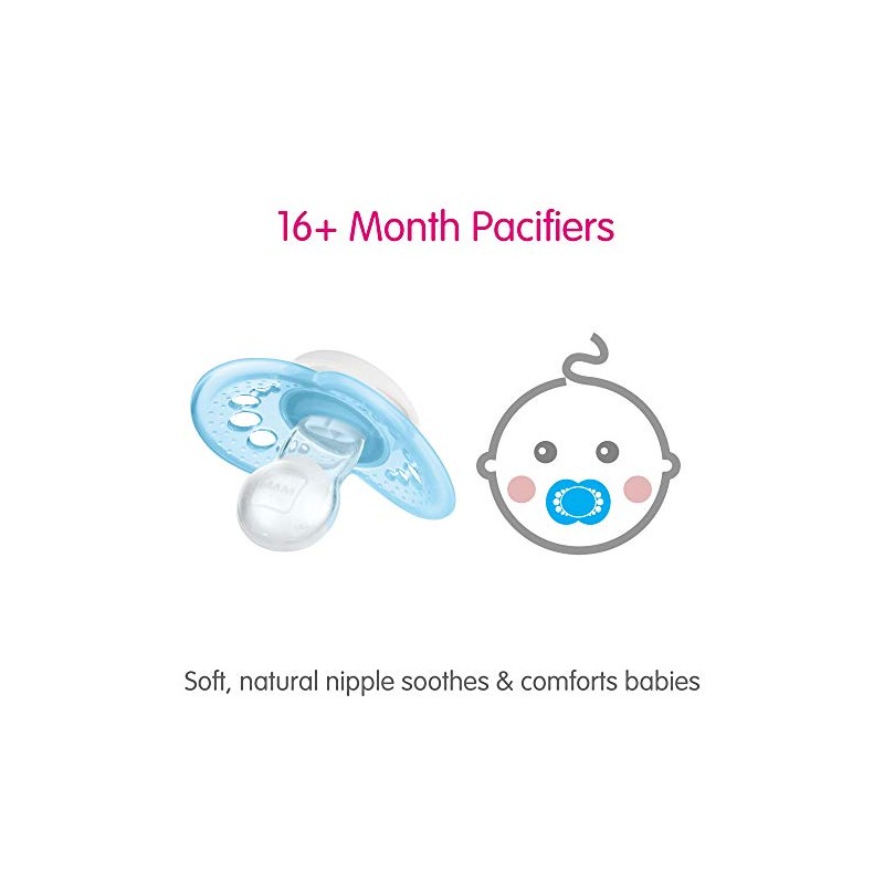 MAM Camo Orthodontic Pacifier, Boy, 16+ Months, 2-Count
