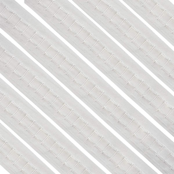 Realm White Pencil Pleat Curtain Header Tape, Detachable Curtain, Sizes