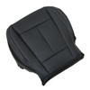 NLQR Front Driver Side Bottom Replacement Seat Cover Black Microfiber