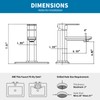Weshi Bathroom Faucet, Modern Single Hole Bathroom Basin Faucets, Brass