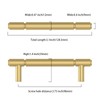 Amerdeco 10 Pack Gold Cabinet Pulls 96mm Hole Center Cabinet