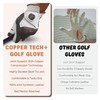 Copper Tech Men's Golf Gloves - Optimal Wrist Support with