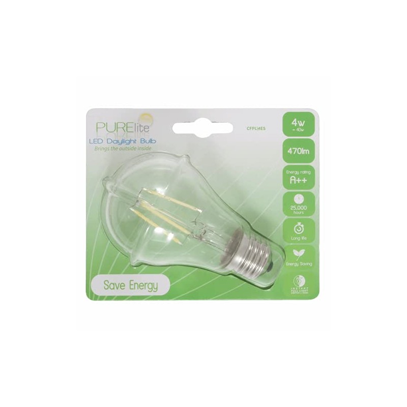 Pure Lite Natural Daylight Bulb 4W Screw Fitting