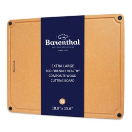 Barenthal cutting boards for kitchen dishwasher - XL cutting board set double-sided with Non-Slip Feet and Juice Groove Composite chopping board for kitchen knife Friendly Cut Meat, Fruit,Vegetable