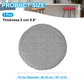 PATIKIL Stool Covers Round, Elastic Bar Stool Covers Washable Stool Cushion Slipcover Stretchy Bar Chair Seat Covers for 10-13 Inch Chair, Grey