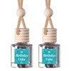 Scented Car Freshener 2 Pack - Long-lasting Fragrance:_Fresh Linen