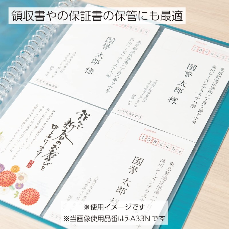 Kokuyo Ra-A21N Parent Pocket File Replacement Paper, 1 Pocket, A4,