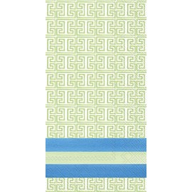 Ideal Home Range 16-Count Rosanne Beck 3-Ply Paper Guest Towel Napkins, Blue Garden