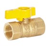 Eastman Straight Gas Brass Ball Valve, 1/2 in FIP x